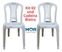 Ver imagem 3 de 02 Und Cadeira Plastica sem Braço Bistro Mor