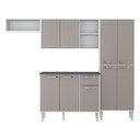Ver imagem 1 de Armário de Cozinha Compacta Xangai Multimóveis V2840 Branco/Lacca Fumê