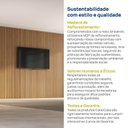 Ver imagem 7 de Painel Ripado para TV 86 Polegadas Planejado 400x250cm Aruá CabeCasa MadeiraOriginals Marrom/Jatobá