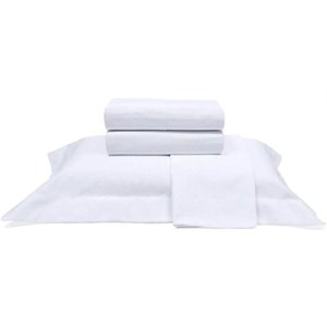 Jogo de Cama Buettner King Percal 1000 Fios Dobra Feita Luxo 4 Peças Branco
