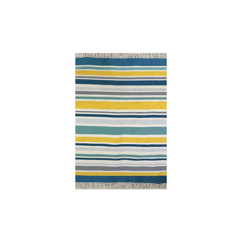 Tapete Kilim Algodão 242x305 Listrado 01