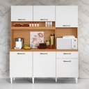 Ver imagem 1 de Armário de Cozinha Compacta 160cm Sovira Cinamomo/branco A15 - Mpozenato