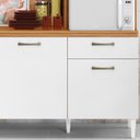Ver imagem 6 de Armário de Cozinha Compacta 160cm Sovira Cinamomo/branco A15 - Mpozenato