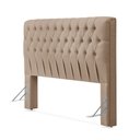 Ver imagem 2 de Cabeceira Cama Queen Estofada 1,60 - Inca Linho Bege