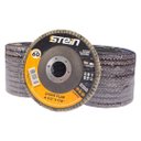 Ver imagem 4 de 20 Peças Disco Flap Curvo 4.1/2 115mm Metais Ferrosos Grão 60 Stein
