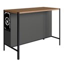 Ver imagem 7 de Mesa Bancada Ilha Gourmet 127cm P1034 Grafite Mell Pp Milani Store