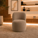 Ver imagem 2 de Poltrona Decorativa Bia Orgânica Suede Recepção Sala Estar Quarto