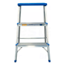 Ver imagem 1 de Escada Banqueta Alumínio 3 Degraus 35x63cm 120kg Alumasa