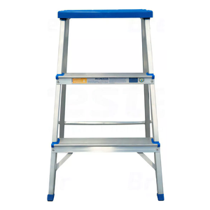 Escada Banqueta Alumínio 3 Degraus 35x63cm 120kg Alumasa