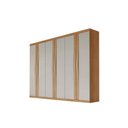 Ver imagem 5 de Guarda Roupa Casal 6 Portas e 6 Gavetas Linea Naturale/off White - Rufato