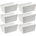 Ver imagem 1 de Kit 6 Suportes para Sachês Molhos 11x6,5x5,1cm Branco Organizador Uno Coza de Mesa