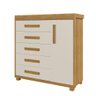 Cômoda Londres em MDF com 5 Gavetas e 1 Porta - 2