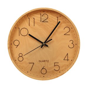 Relógio de Parede Estilo Madeira 30 Cm