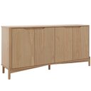 Ver imagem 7 de Aparador Buffet para Sala de Jantar 4 Portas 167cm Madeira Maciça Benton F06 Tauari - Lyam Decor