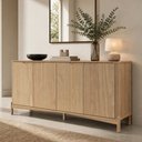 Ver imagem 4 de Aparador Buffet para Sala de Jantar 4 Portas 167cm Madeira Maciça Benton F06 Tauari - Lyam Decor