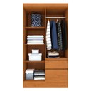 Ver imagem 5 de Guarda-Roupa Solteiro com 4 Portas e 2 Gavetas 108cm Multimóveis CR35496 Cinamomo