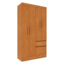 Ver imagem 2 de Guarda-Roupa Solteiro com 4 Portas e 2 Gavetas 108cm Multimóveis CR35496 Cinamomo