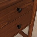 Ver imagem 5 de Mesa de Escritório Computador 110 Cm Madeira Castanho Marlo Idimex