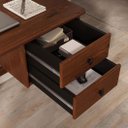 Ver imagem 6 de Mesa de Escritório Computador 110 Cm Madeira Castanho Marlo Idimex