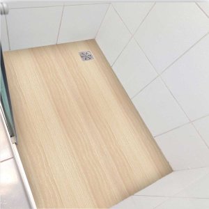 Piso vinil para box antiderrapante madeira clara - 1,20 x 1,50 metros