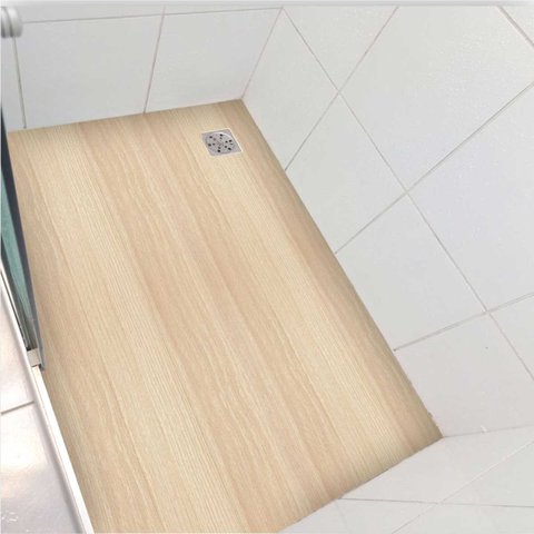 Piso vinil para box antiderrapante madeira clara - 1,20 x 1,50 metros