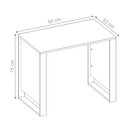 Ver imagem 3 de Mesa para Computador Retangular Nexus Lewis sem Gavetas 90cm Amendola Grafito Demóbile