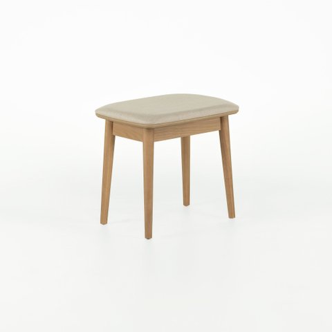 Banqueta para Penteadeira Liva 50 Cm X 48 Cm Bege