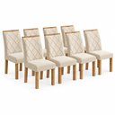 Ver imagem 2 de Conjunto 8 Cadeiras para Sala de Jantar Arthus