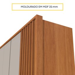 Guarda Roupa Casal 6 portas 6 gavetas Barcelona Ripado Tcil Móveis - 14