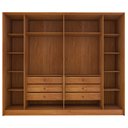 Ver imagem 4 de Guarda Roupa Casal 6 portas 6 gavetas Barcelona Ripado Tcil Móveis