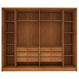 Guarda Roupa Casal 6 portas 6 gavetas Barcelona Ripado Tcil Móveis - 4