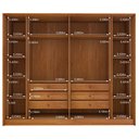 Ver imagem 5 de Guarda Roupa Casal 6 portas 6 gavetas Barcelona Ripado Tcil Móveis