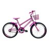 Bicicleta Infantil Aro 20 Feminina - Route Bike - Aro Aero - Cestinha Rosa - 1