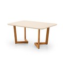 Ver imagem 7 de Conjunto Mesa de Jantar 1,20m com Tampo Off-White e 4 Cadeiras em Corino Caramelo – Linha Evo