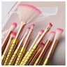 Pincel Kit 10 Peças Sereia Delineador Maquiagem Sombra Iluminador Make Up Mermaid - 6