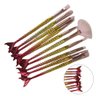 Pincel Kit 10 Peças Sereia Delineador Maquiagem Sombra Iluminador Make Up Mermaid - 1