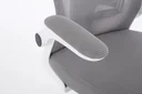 Ver imagem 2 de Cadeira Escritório Ergonomica Giratória Cinza Poliéster