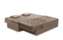 Ver imagem 2 de Sofá Cama 1 e 2 Lugares Natalia Suede Capuccino Madelina Decor