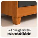 Ver mais imagens de Guarda-Roupa Casal 6 Portas 2 Gavetas Apolo Marrom/Freijó/Grafite
