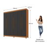 Guarda-roupa Casal 6 Portas 2 Gavetas Apolo - 3