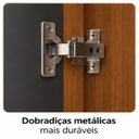 Ver imagem 6 de Guarda-Roupa Casal 6 Portas 2 Gavetas Apolo Marrom/Freijó/Grafite