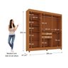 Guarda-roupa Casal 6 Portas 2 Gavetas Apolo - 5