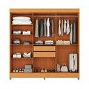 Ver imagem 4 de Guarda-roupa Casal 6 Portas 2 Gavetas Apolo