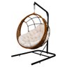 Cadeira Balanço Ninho Suspenso em Corda Náutica Luxo com Suporte - 1