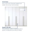 Ver imagem 6 de Guarda Roupa Casal 6 Portas 6 Gavetas 242,6cm Imperiale Premium Branco