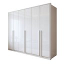 Ver imagem 2 de Guarda Roupa Casal 6 Portas 6 Gavetas 242,6cm Imperiale Premium Branco