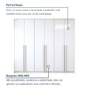 Ver imagem 6 de Guarda Roupa Casal 6 Portas 6 Gavetas 242,6cm Imperiale Premium Branco