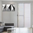 Ver imagem 2 de Porta de Alumínio de Correr 3 Folhas com Trinco Lado Esquerdo 210x120 Branco Allo Esquadrias