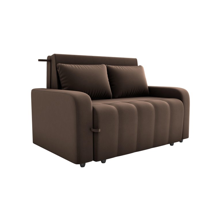 Sofá Cama Amora Veludo Marrom E426 - Matrix Sofá Cama Amora Veludo Marrom E426 - Matrix