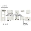Ver imagem 5 de Armário de Cozinha Completa de Canto 462cm Branco Reims Madesa 01